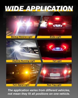 2 Bombillas LED P21W 1156 BA15S 6500K