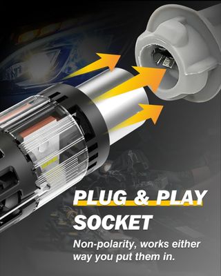2 Bombillas LED P21W 1156 BA15S 6500K