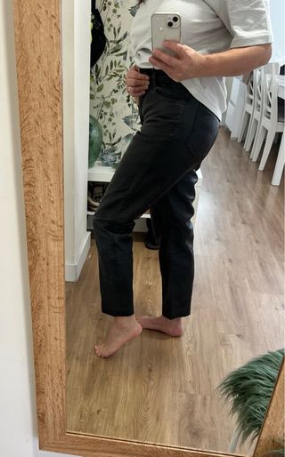 Pantalón de cuero ,t S mujer