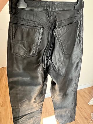 Pantalón de cuero ,t S mujer