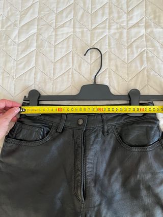 Pantalón de cuero ,t S mujer