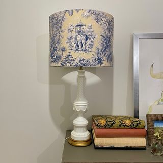 Pantalla lámpara Toile de lino 40cm