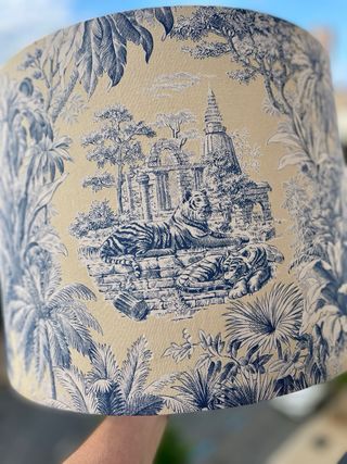 Pantalla lámpara Toile de lino 40cm