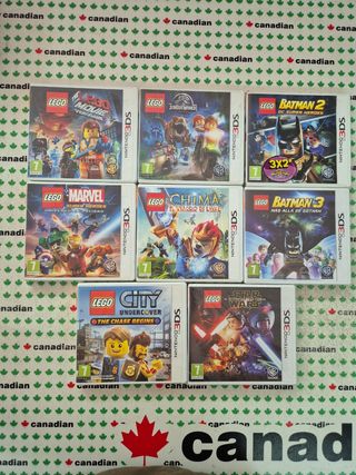Lote 8 Videojuegos LEGO Nintendo 3DS