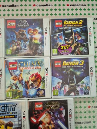 Lote 8 Videojuegos LEGO Nintendo 3DS