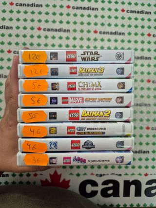 Lote 8 Videojuegos LEGO Nintendo 3DS