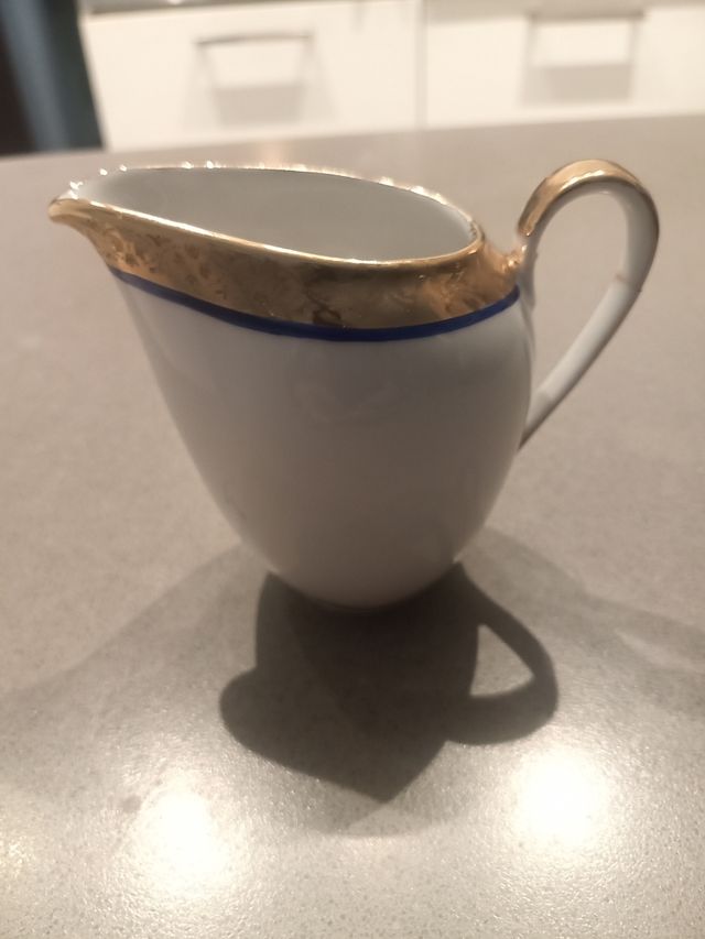 Lattiera Bavaria oro e bianco