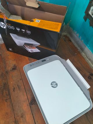 Impresora HP Gris y Blanca