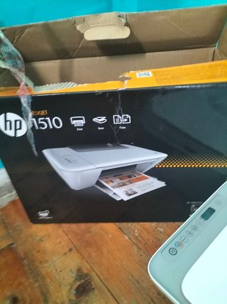 Impresora HP Gris y Blanca