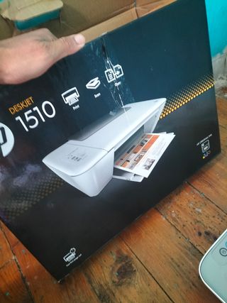 Impresora HP Gris y Blanca