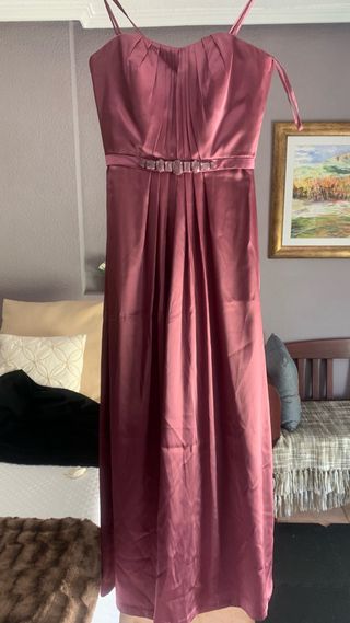 Vestido largo fiesta rosa