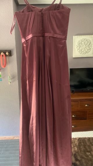 Vestido largo fiesta rosa