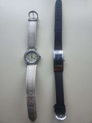 Relojes Monet Mujer Beige y Negro