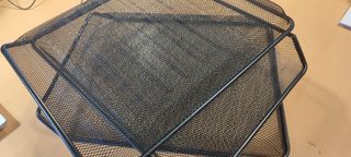 Vaschette porta documenti in metallo nere