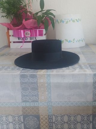 Sombrero Cordobés Negro Talla 55 Seminuevo
