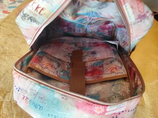 Mochila Anekke beige multicolor
