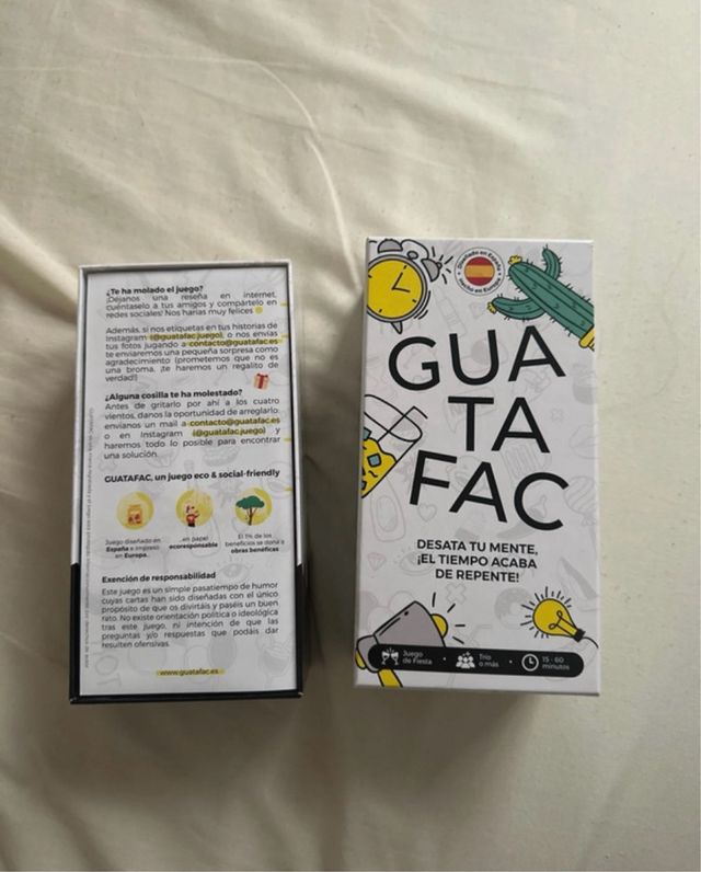 Juego de cartas Guatafac