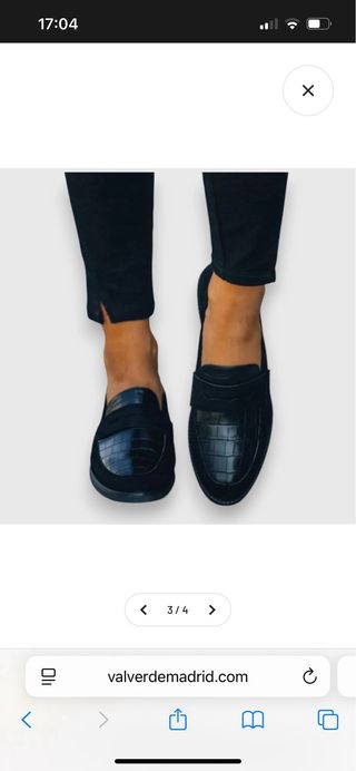 Zapatos negros mujer mocasines cocodrilo