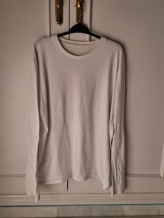 Camiseta interior manga larga blanca