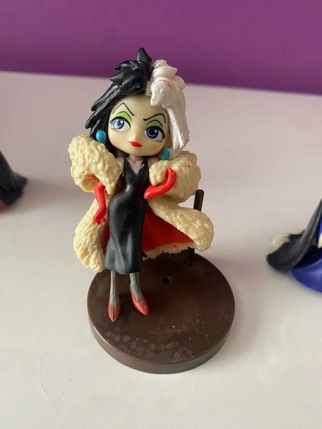 Lote 3 figuras Maléfica Cruella Reina Malvada