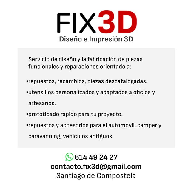 Servicio de Diseño e Impresión 3D