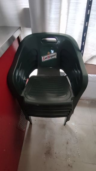 Sillas de plástico San Miguel (Verdes)