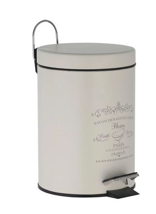 axentia Paris - Cubo de Basura metálico para baño