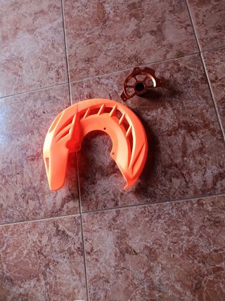 Cubredisco kTM Naranja y Soporte Cobre