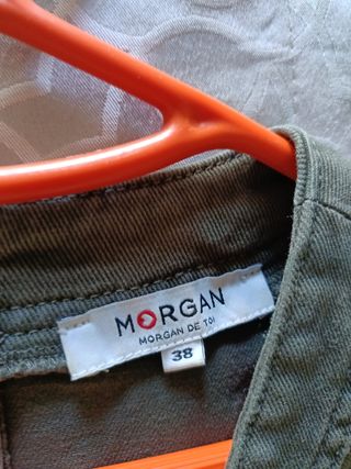 Vestido vaquero verde militar Morgan