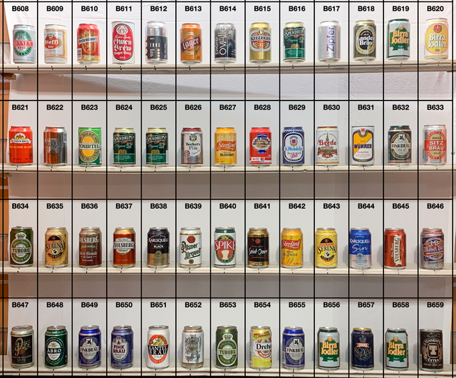 Lattine da collezione vuote