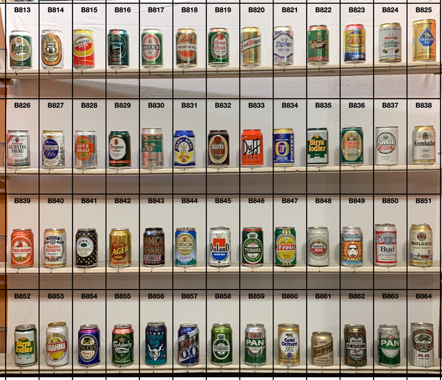 Lattine da collezione vuote