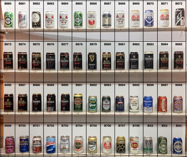 Lattine da collezione vuote