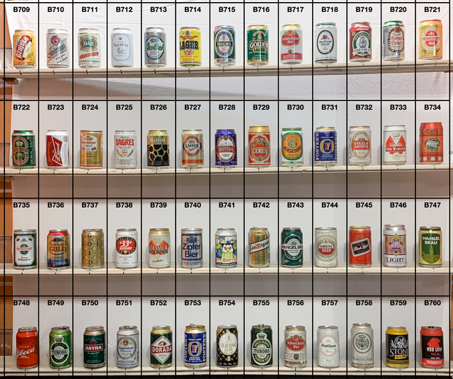 Lattine da collezione vuote