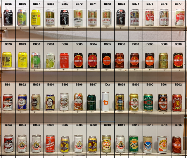 Lattine da collezione vuote