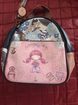 Mochila con estampado floral y muñeca de sweet Can