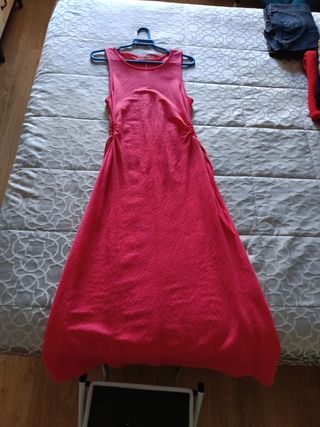 Vestido rosa fucsia Mango