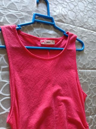 Vestido rosa fucsia Mango