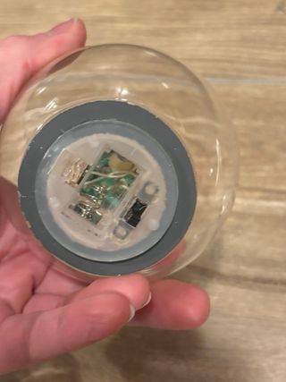 Set 2 palline albero Natale vetro soffiato angelo