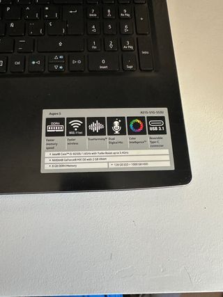 Portátil Acer Aspire 5 Negro/Plata
