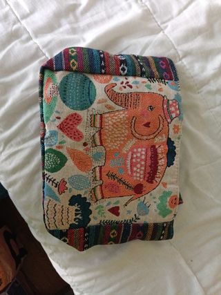 Bolso étnico elefante multicolor