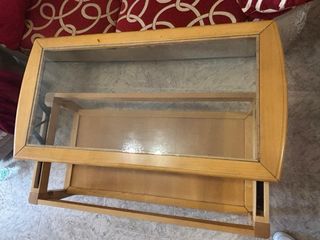Mesa de centro madera y cristal