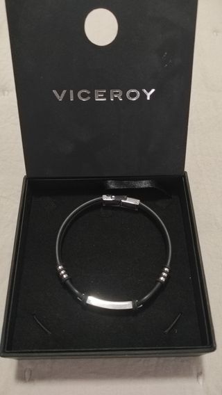 Pulsera Viceroy Negra y Plateada
