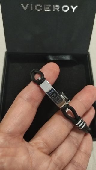 Pulsera Viceroy Negra y Plateada