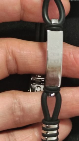 Pulsera Viceroy Negra y Plateada