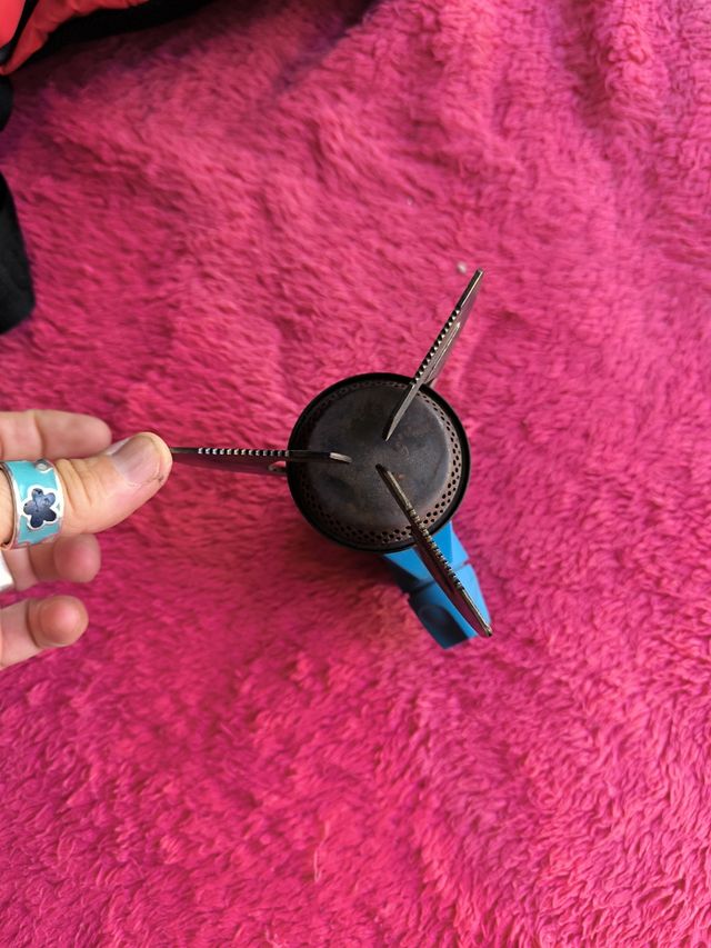 Campingaz plegable azul