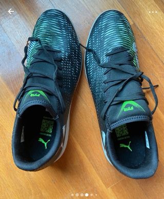 Zapatillas Fútbol Sala Puma Future Negras y Verde