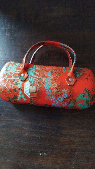 Set bolso y estuche estilo chinoiserie