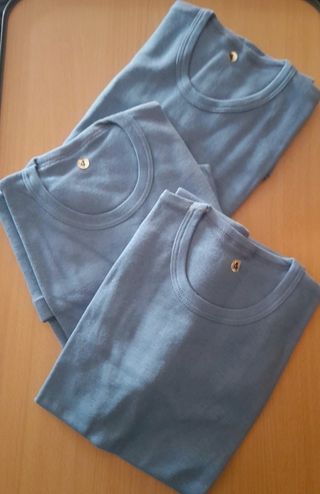 3 Camisetas Vintage Algodón  