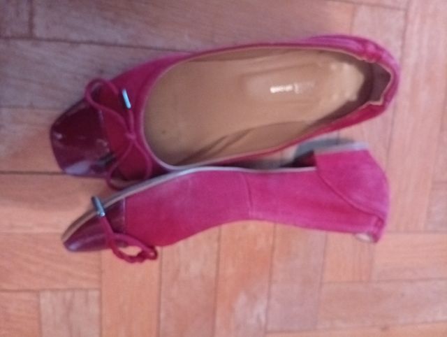 Bailarinas de piel granate talla 37