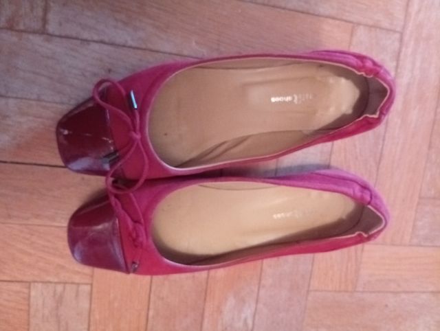 Bailarinas de piel granate talla 37